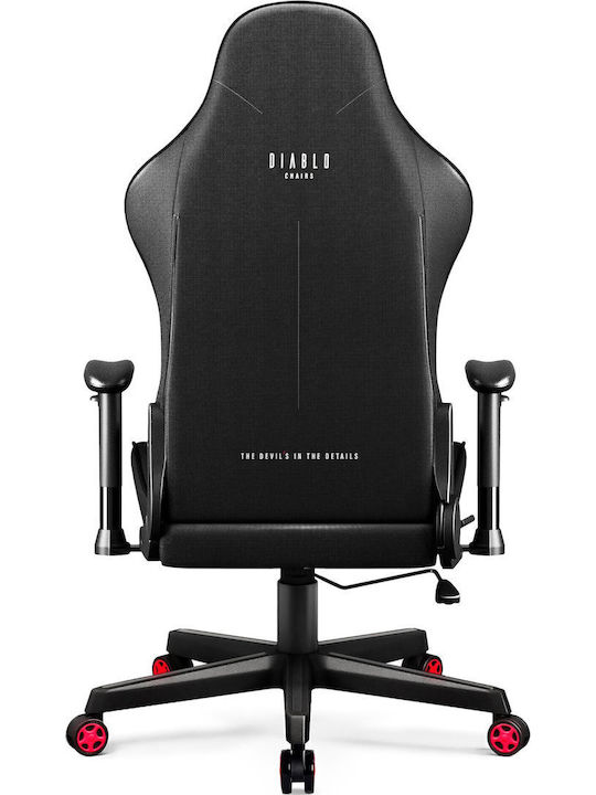 Diablo X-Starter Normal Size Καρέκλα Gaming Δερματίνης με Ρυθμιζόμενα Μπράτσα Μαύρο / Κόκκινο