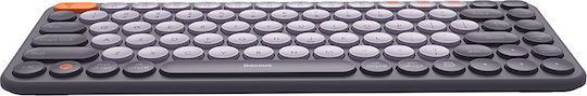 Baseus K01A Tri-Mode Kabellos Bluetooth Nur Tastatur Englisch US Gray