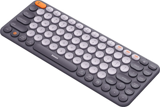 Baseus K01A Tri-Mode Kabellos Bluetooth Nur Tastatur Englisch US Gray