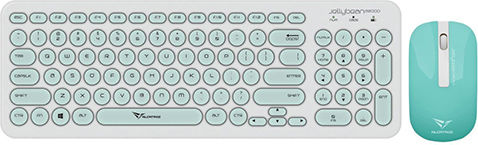 Alcatroz Jellybean A2000 Kabellos Tastatur & Maus Set Englisch US Blau