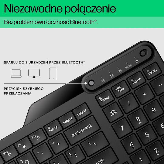 HP 460 Wireless Bluetooth Keyboard Only English US
