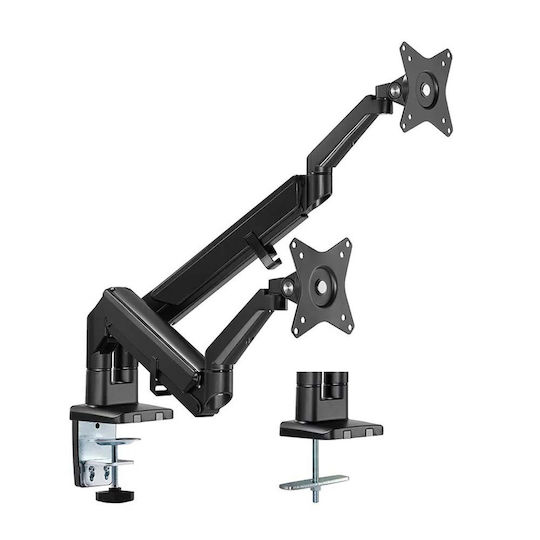 Neomounts Stand Desk Mounted for 2 Monitors up to 32" with Arm (DS70-810BL2)
