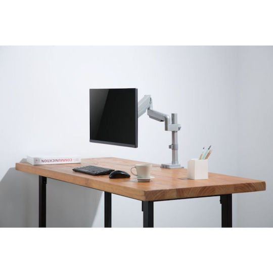Equip Стойка Монитор до 27" с Рамо Сребриста (650112)