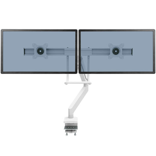 Fellowes Stand Desk Mounted for 2 Monitors up to 32" with Arm White (9909401)