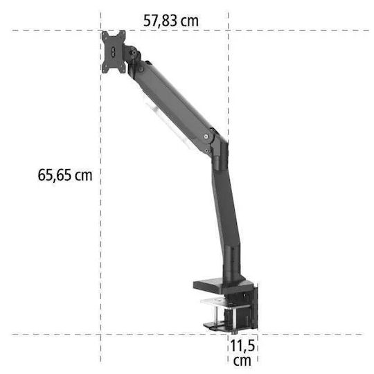 HAMA Настолна Компютърна Стойка За Монитор До 35" С Ръка (00118497)
