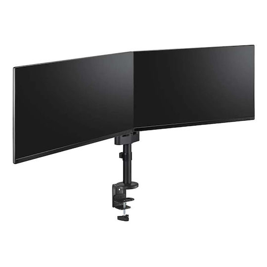 Neomounts Stand Desk Mounted for 2 Monitors up to 27" with Arm (DS60-425BL2)