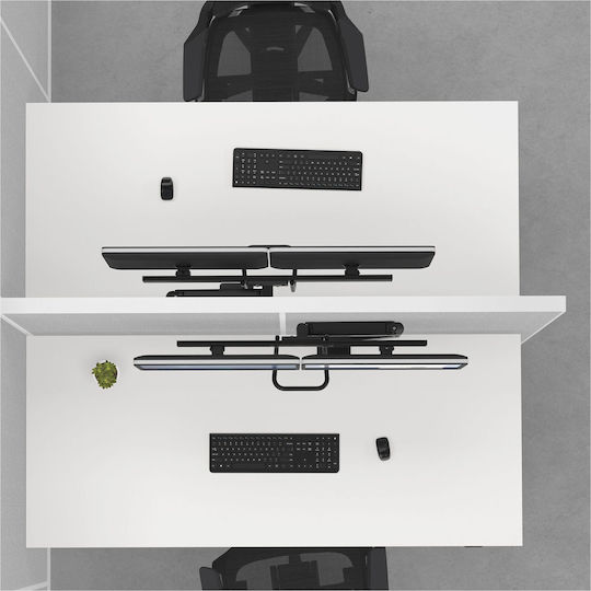 Fellowes Stand Desk Mounted for 2 Monitors up to 32" with Arm (9909301)