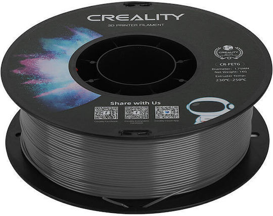 Creality3D PETG 3D Printer Filament 1.75mm Gray 1kg 1pc Spool