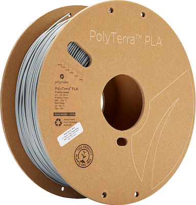 Polymaker Polyterra PLA 3D-Drucker Filament 1.75mm Gray 1kg