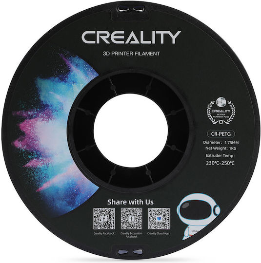 Creality3D PETG 3D Printer Filament 1.75mm White 1kg 1pcs Spool