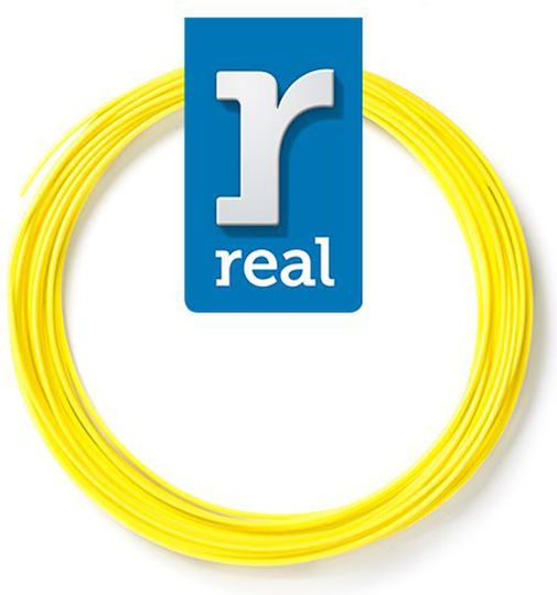 Real Filament PLA 3D Drucker Filament 2.85mm Satin Sonne 0,75kg 1 Stück (Spule)