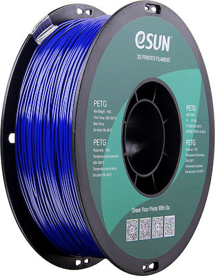 Esun PETG Filament pentru imprimante 3D 1.75mm Solid Blue 1kg