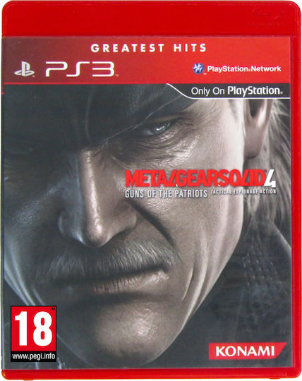 Metal Gear Solid 4 Guns Patriots Greatest Hits Edition PS3 Game