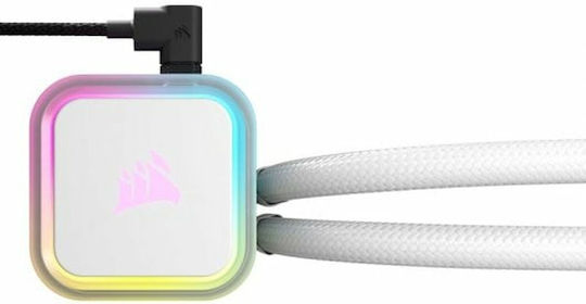 Corsair ICUE H150i RGB Elite Υδρόψυξη AIO CPU με 3 Ανεμιστήρες 120mm Λευκή