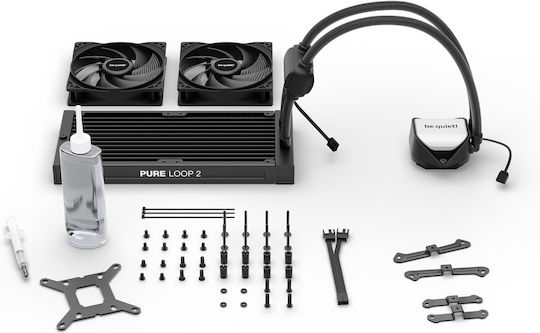 Be Quiet Pure Loop 2 Water Cooling System AIO CPU with 2 120mm Fans and ARGB Lighting