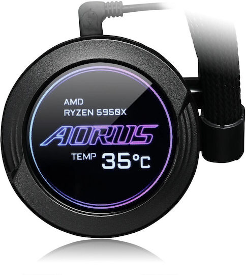 Gigabyte Aorus Waterforce X II 360 Υδρόψυξη AIO CPU με 3 Ανεμιστήρες 120mm και ARGB Φωτισμό