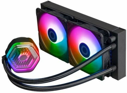 CoolerMaster MasterLiquid 240 ATMOS Water Cooling System AIO CPU With 2 Fans 120mm And ARGB Lighting