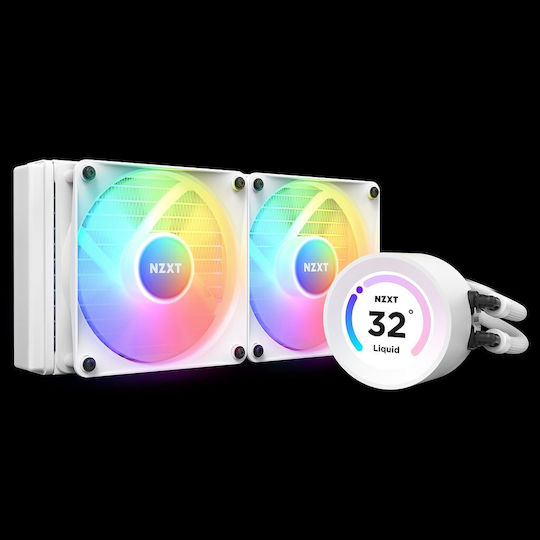 NZXT Kraken 240 Elite RGB Water Cooling AIO CPU With 2 120mm Fans White