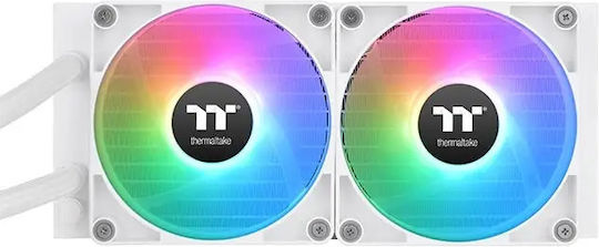 Thermaltake TH240 V2 Ultra v2 Υδρόψυξη AIO CPU με 2 Ανεμιστήρες 120mm και ARGB Φωτισμό Λευκή