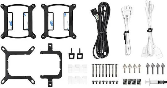 Thermaltake TH240 V2 Ultra v2 Υδρόψυξη AIO CPU με 2 Ανεμιστήρες 120mm και ARGB Φωτισμό Λευκή