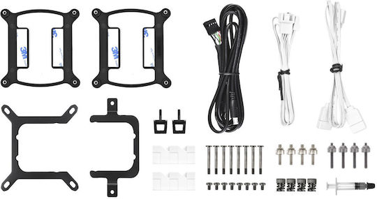 Thermaltake TH240 V2 Ultra v2 Υδρόψυξη AIO CPU με 2 Ανεμιστήρες 120mm και ARGB Φωτισμό Λευκή