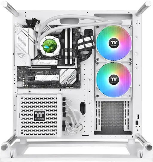 Thermaltake TH280 V2 Ultra Snow Edition v2 Υδρόψυξη AIO CPU με 2 Ανεμιστήρες 140mm και ARGB Φωτισμό Λευκή