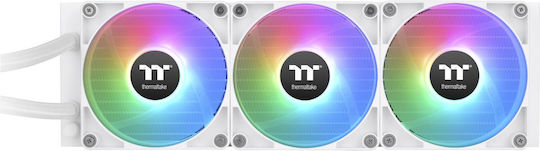 Thermaltake TH360 V2 Ultra v2 Υδρόψυξη AIO CPU με 3 Ανεμιστήρες 120mm και ARGB Φωτισμό Λευκή