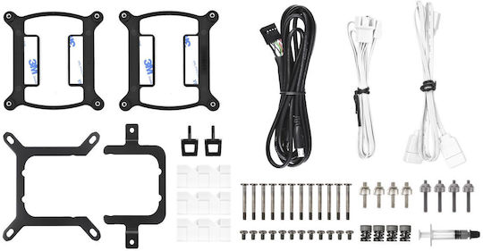 Thermaltake TH360 V2 Ultra v2 Υδρόψυξη AIO CPU με 3 Ανεμιστήρες 120mm και ARGB Φωτισμό Λευκή