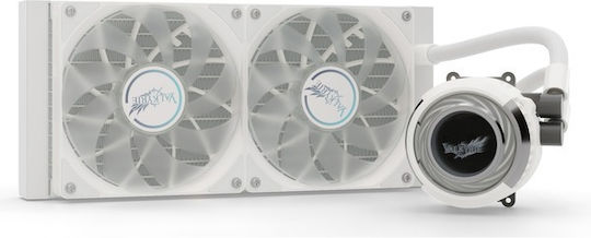 Valkyrie Jarn 240 ARGB Υδρόψυξη AIO CPU με 2 Ανεμιστήρες 120mm Λευκή