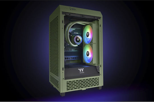 Thermaltake TH280 V2 Matcha Green Edition Υδρόψυξη AIO CPU με 2 Ανεμιστήρες 140mm και ARGB Φωτισμό Πράσινη