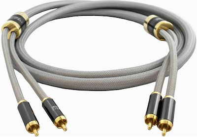 Ludic Interlink Kabel 2x RCA-Stecker - 2x RCA-Stecker 1m