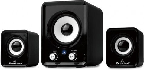 Powertech Essential Sound Ηχεία Υπολογιστή 2.1 με Ισχύ 3W σε Μαύρο Χρώμα