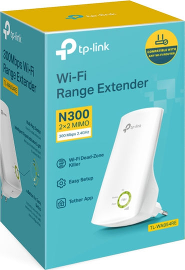 TP-LINK TL-WA854RE v7 WiFi Extender Single Band (2.4GHz) 300Mbps