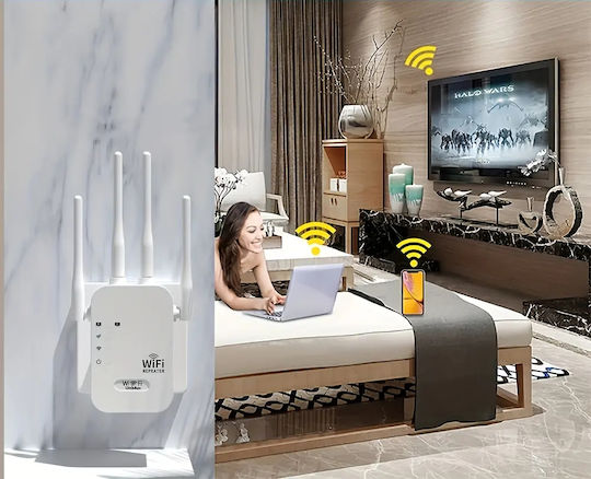 EL142-1200M Удължител на WiFi Двулентов (2.4 и 5GHz) 1200Mbps с 2 Ethernet