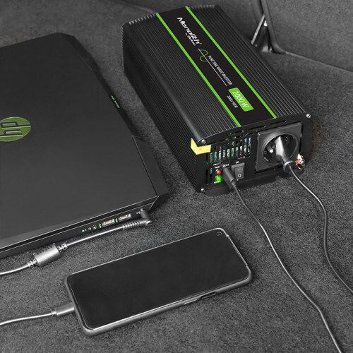 Qoltec Καθαρού Ημιτόνου Inverter Ισχύος 1000W με Τάση Εισόδου 12V 51934
