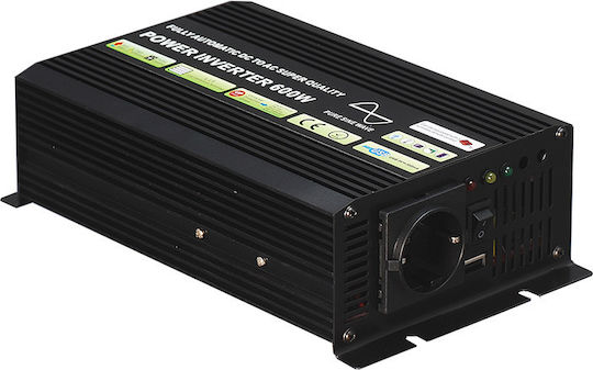 Aca Καθαρού Ημιτόνου Inverter Ισχύος 600W με Τάση Εισόδου 24V PIP624N