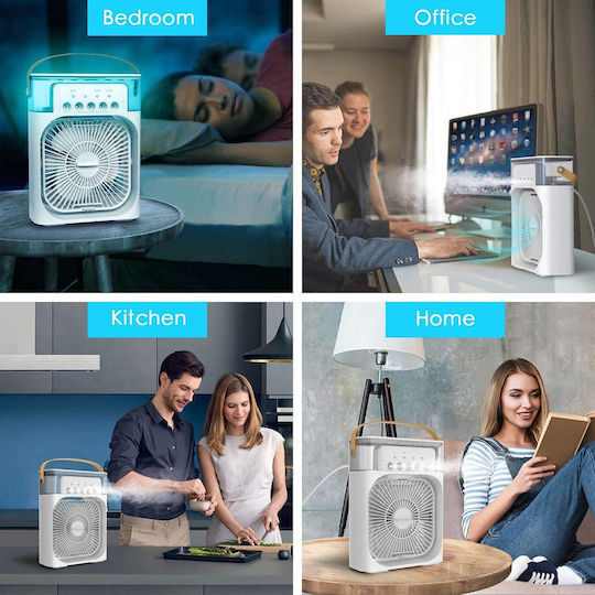 600ML Fan with Water and Lighting 10W White
