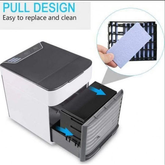 Auto Gs Ultra Mini Air Conditioner USB with Water and Lighting 10W Silver