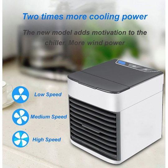 Auto Gs Ultra Mini Air Conditioner USB with Water and Lighting 10W Silver