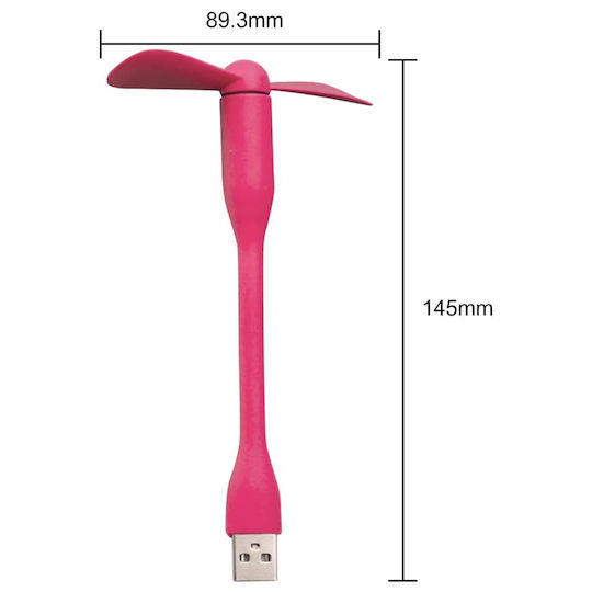 Techsuit Tuf1 Mini Klimaanlagen & Ventilatoren USB Fan Rosa