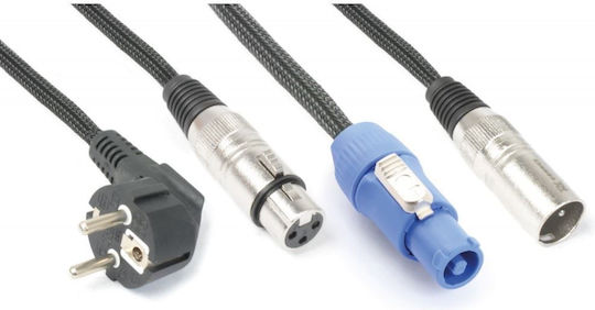 Power Dynamics Cablu Schuko / Conector de alimentare - Schuko / Conector de alimentare 5m 1buc