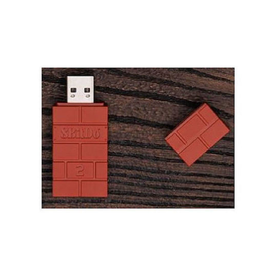 8Bitdo Безжичен USB Адаптер 2 03703 Bluetooth Приемник за Android / iOS / Компютър / Xbox One / Switch / PS5 / Xbox Series Кафяв