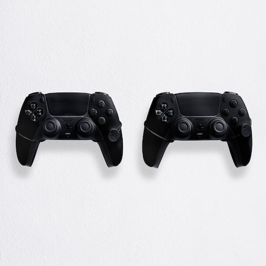 Floating Grip Wall Mount Bundle & 2x Controllers Charging Station for 2 controllers PS4 Black
