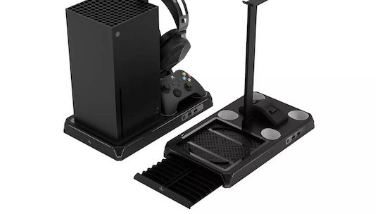 Imp Tech Dlx Multi Function Charger Tower Stație de încărcare pentru 1 controller XBOX / Xbox Series X/S cu iluminare LED Negru
