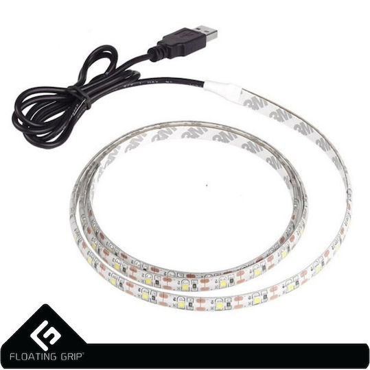 Floating Grip LED-Streifen 50cm Led Wire Light USB 5V Blau Licht 0.5m mit Netzteil