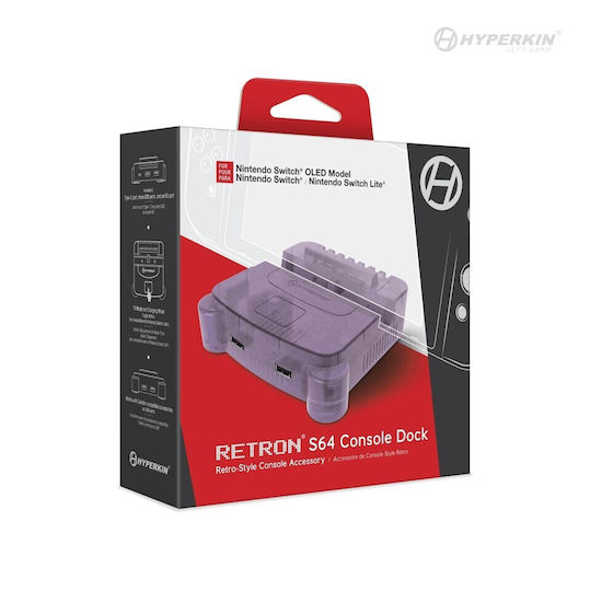 Hyperkin Retron S64 Konsole Dock Switch Lila Nintendo Switch
