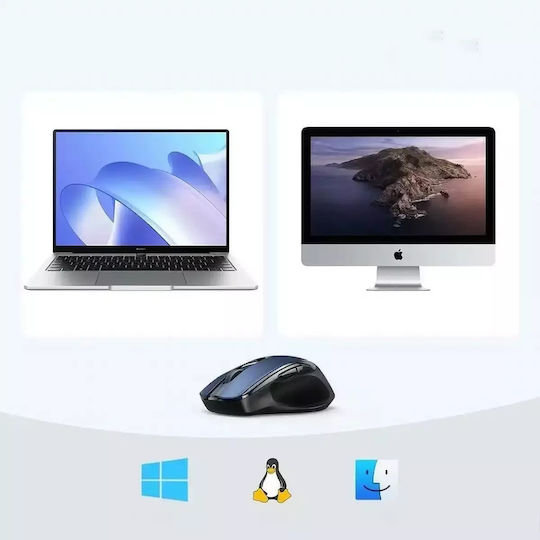 Ugreen MU006 Wireless Ergonomic Bluetooth Mouse Blue