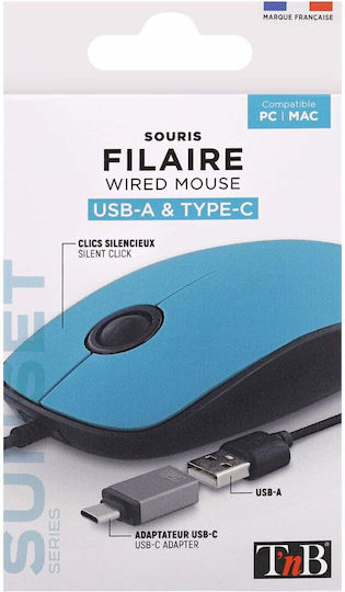 T'nB Sunset Verkabelt Maus Blau