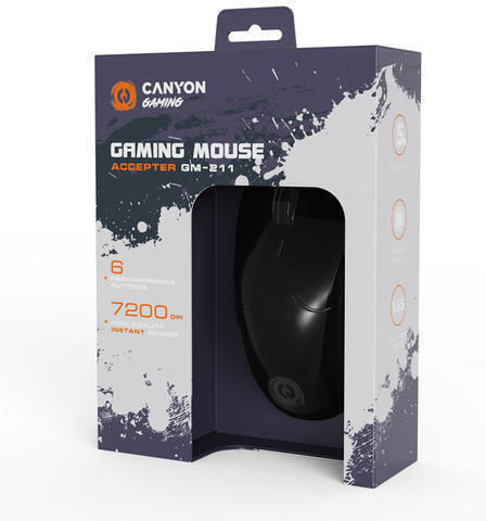 Canyon GM-211 RGB Wired Mouse Black