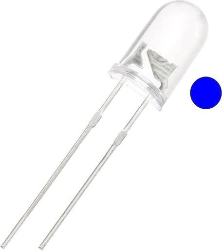 Haitronic F3 5mm Superbrigh​t LED 3V Μπλε 10τμχ HS0330